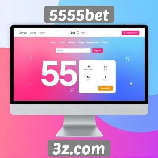 Interface do usuário do 5555bet em foco